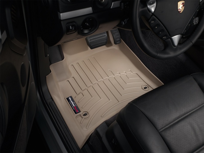 Porsche Cayenne Front FloorLiner - WeatherTech - DigitalFit - Tan - `04-`10