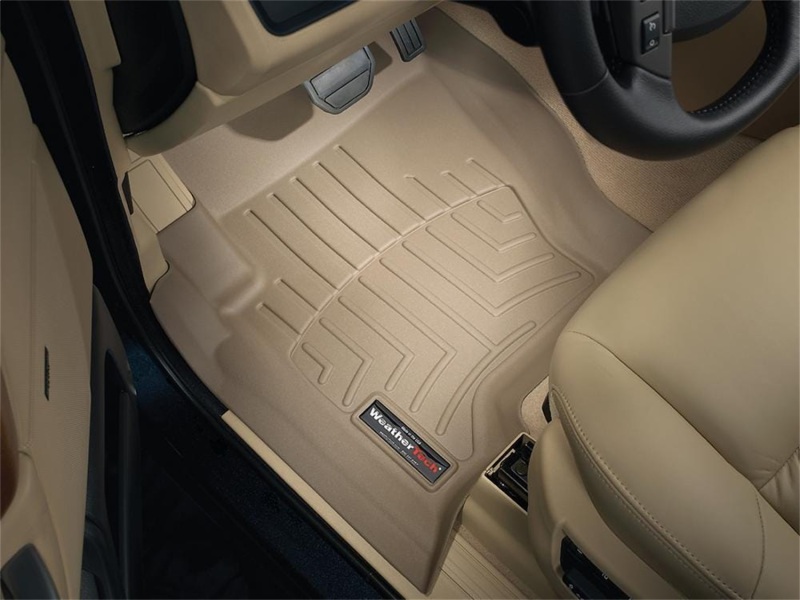 Land Rover LR3 Floor Liners - Front - WeatherTech - DigitalFit - Tan - `05-`09