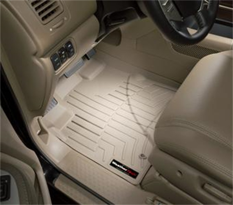 Honda Pilot FloorLiner - Front - WeatherTech - DigitalFit - Tan - `06-`08