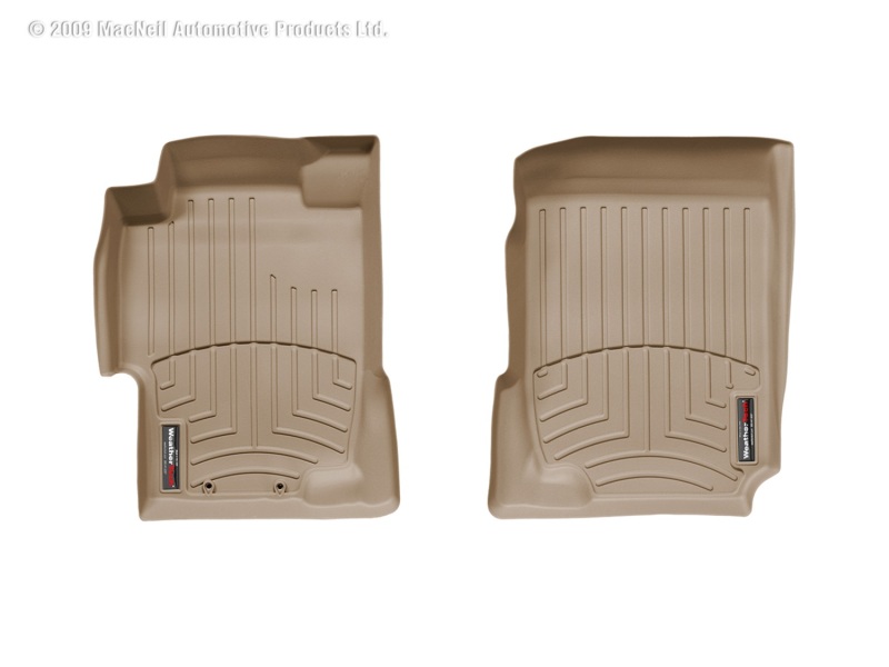 Honda Accord FloorLiner - Front - WeatherTech - DigitalFit - Tan - `05-`07