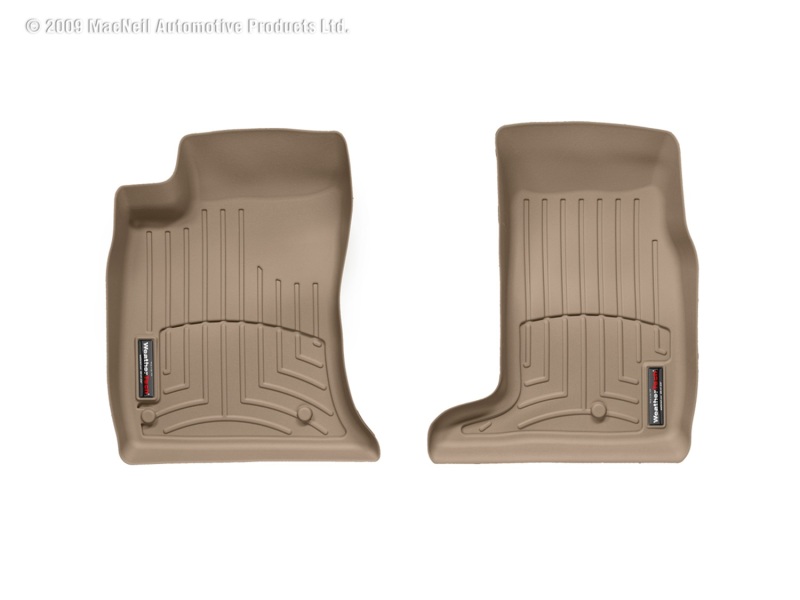 Cadillac SRX FloorLiner - Front - WeatherTech - DigitalFit - Tan - `04-`09