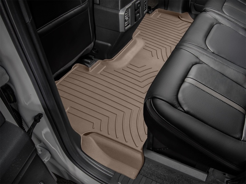 Ford F-450 Floor Mat Set - Rear - WeatherTech - FloorLiner HP - Tan - `17-`27