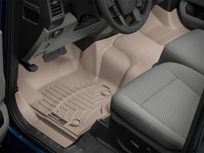 Ford F-250 FloorLiner - Front - WeatherTech - DigitalFit - Tan - `17-`27