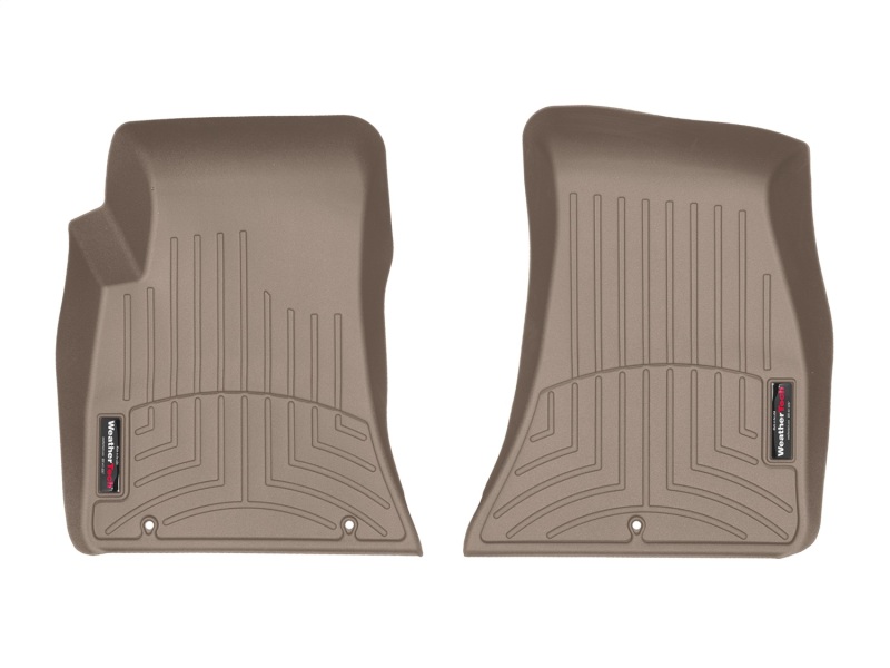 Dodge Challenger FloorLiner - Front - WeatherTech - DigitalFit - Tan - `15-`27
