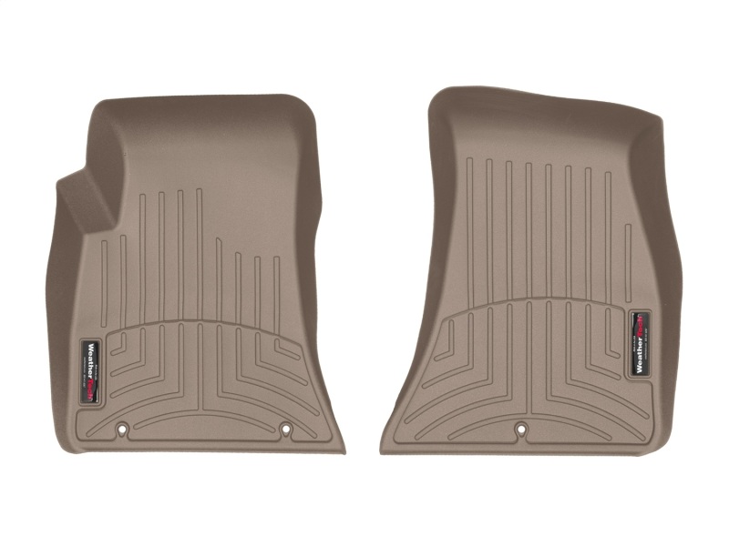 Dodge Challenger FloorLiner - Front - WeatherTech - DigitalFit - Tan - `15-`27