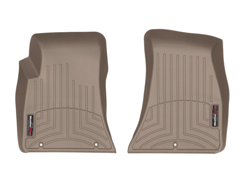 Dodge Challenger FloorLiner - Front - WeatherTech - DigitalFit - Tan - `15-`27