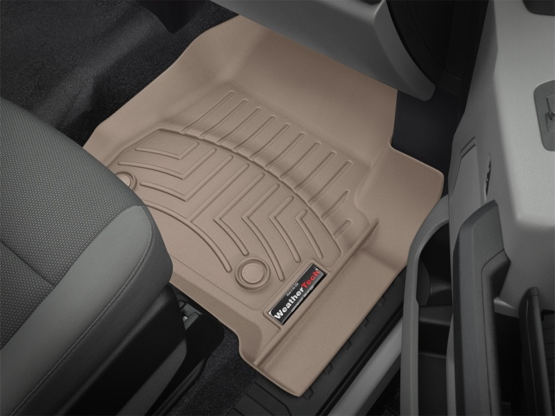 Ford F-250 FloorLiner - Front - WeatherTech - DigitalFit - Tan - `17-`27