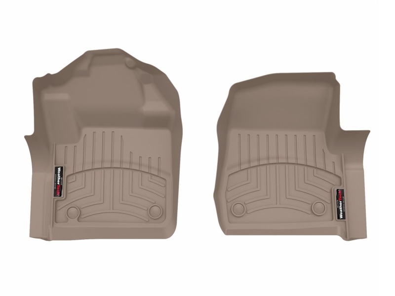 Ford F-350 FloorLiner - Front - WeatherTech - DigitalFit - Tan - `17-`27