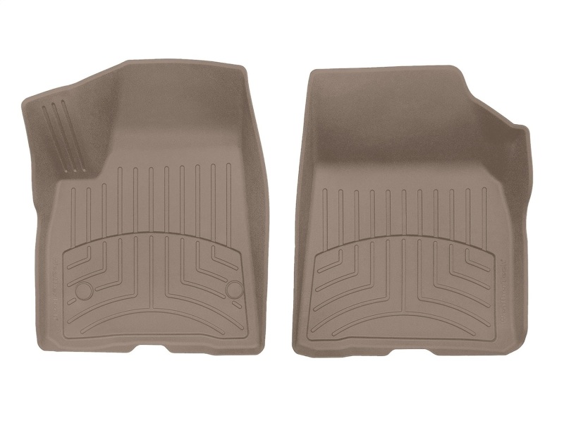 GMC Acadia Floor Mat Set - Front - WeatherTech - FloorLiner HP - Tan - `17-`27