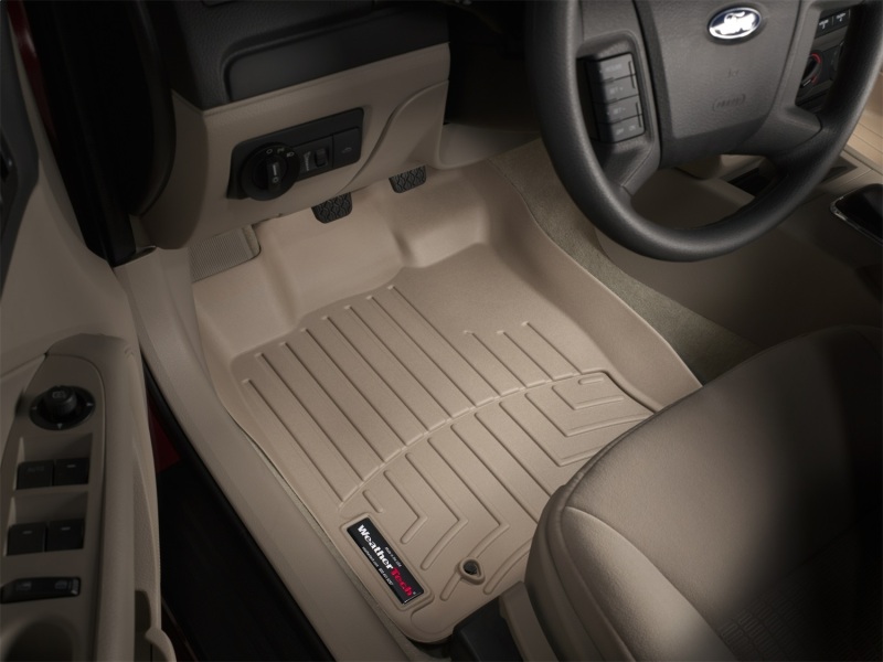 Ford Fusion Floor Mat - Front - WeatherTech - FloorLiner DigitalFit - Tan - `06-`09