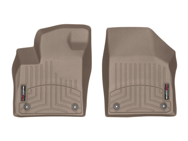 Volkswagen Atlas FloorLiner - Front - WeatherTech - DigitalFit - Tan - `18-`27