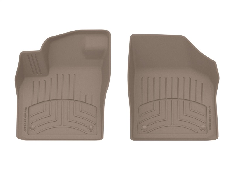 Volkswagen Atlas Floor Mat - Front - WeatherTech - FloorLiner HP - Tan - `18-`27