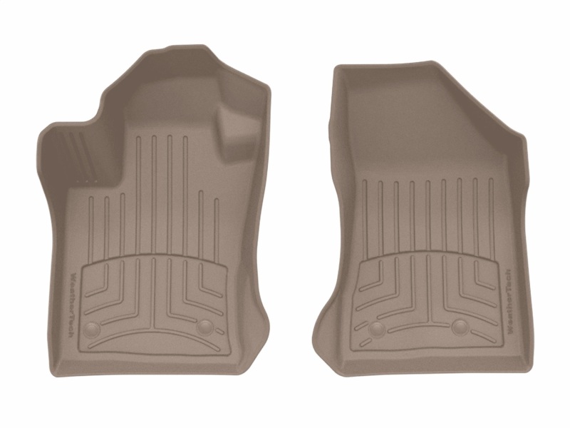 Jeep Compass Floor Mat Set - Front - WeatherTech - FloorLiner HP - Tan - `17-`26