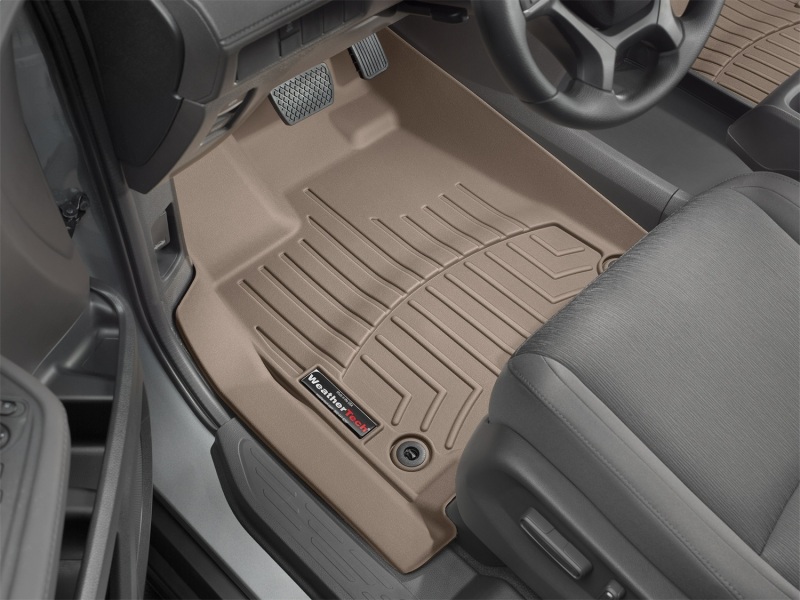 Honda Odyssey FloorLiner - Front - WeatherTech - DigitalFit - Tan - `18-`27