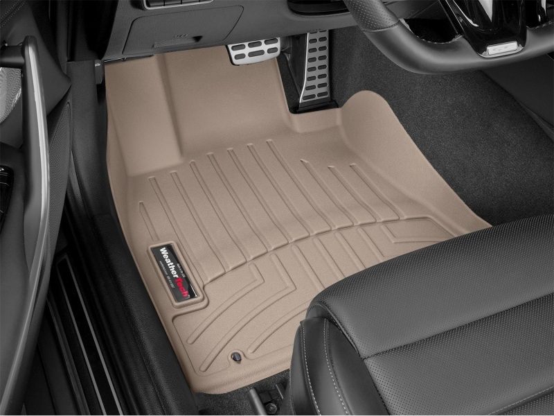 Kia Stinger FloorLiner - Front - WeatherTech - DigitalFit - Tan - `18-`27