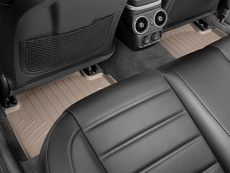 Kia Stinger FloorLiner - Rear - WeatherTech - DigitalFit - Tan - `18-`27