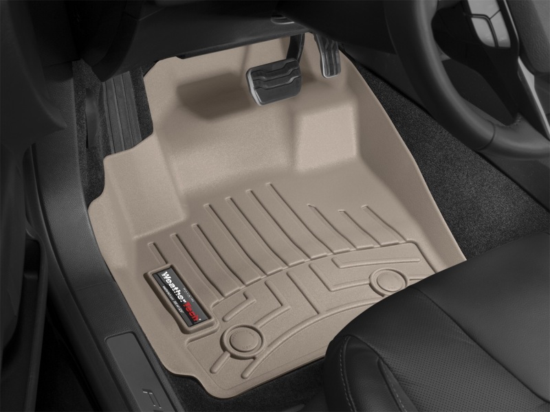 Ford F550 Super Duty FloorLiner - Front - WeatherTech - DigitalFit - Tan - `08-`10