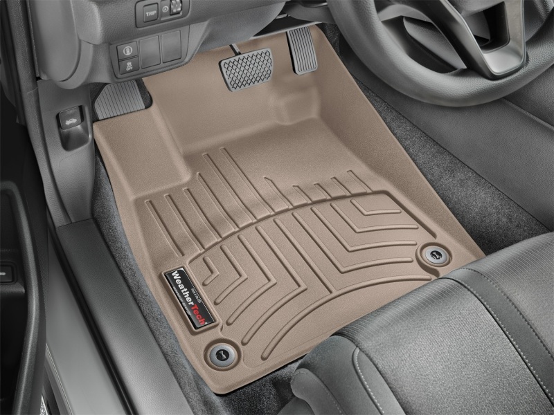 Honda Accord FloorLiner - Front - WeatherTech - DigitalFit - Tan - `18-`27
