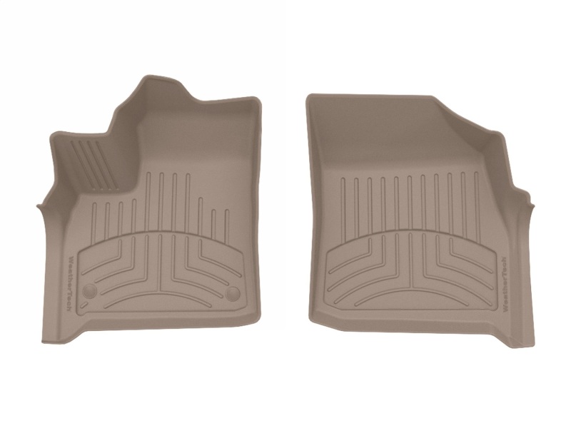 Buick Enclave Floor Mats - Front - WeatherTech - FloorLiner HP - Tan - `18-`24