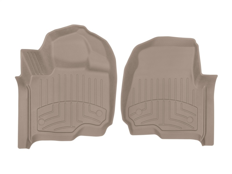 Lincoln Navigator L Floor Mats - Front - WeatherTech - FloorLiner HP - Tan - `18-`27