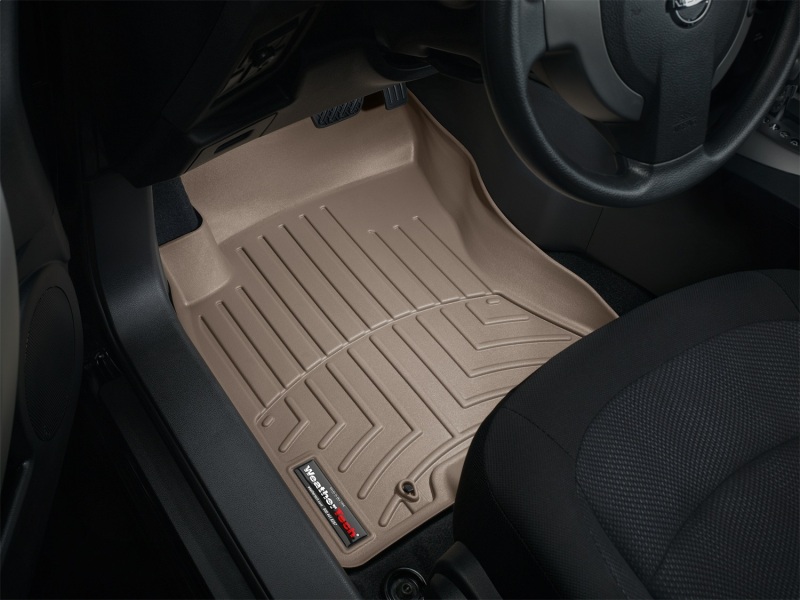 Nissan Rogue FloorLiner - Front - WeatherTech - DigitalFit - Tan - `08-`13