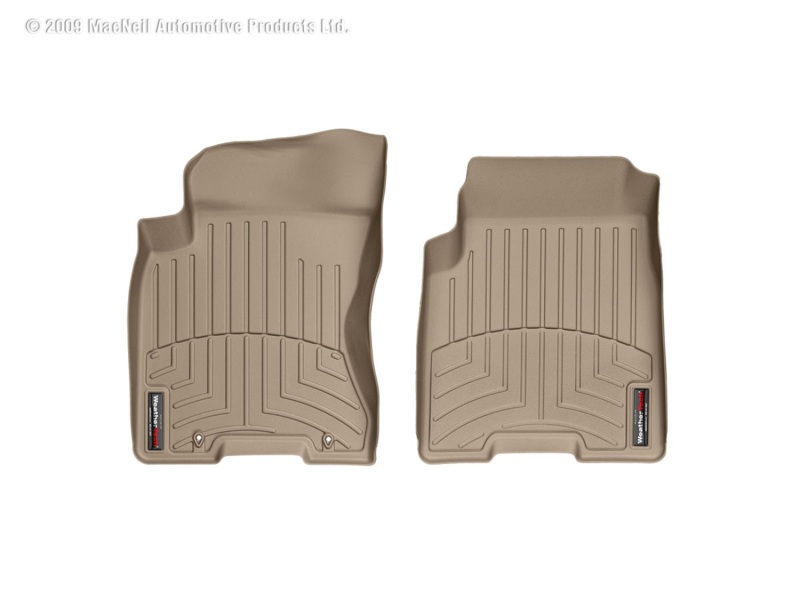 Nissan Rogue FloorLiner - Front - WeatherTech - DigitalFit - Tan - `08-`13