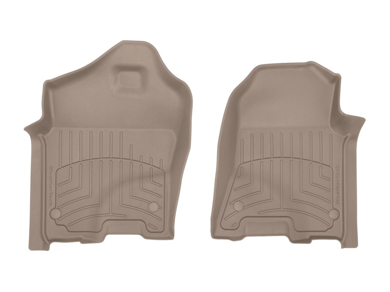 RAM 1500 Floor Mat Set - Front - WeatherTech - FloorLiner HP - Tan - `19-`27