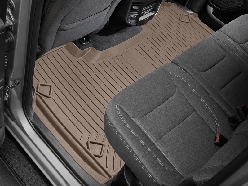 Ram 1500 Floor Mats - Rear - WeatherTech - FloorLiner HP - Tan - `19-`27