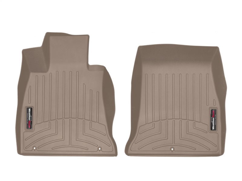 Kia Stinger FloorLiner - Front - WeatherTech - DigitalFit - Tan - `18-`27