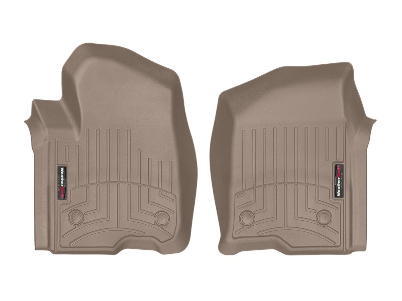 Chevrolet Silverado 1500 Crew Cab FloorLiner - Front - WeatherTech - DigitalFit - Tan - `19-`27