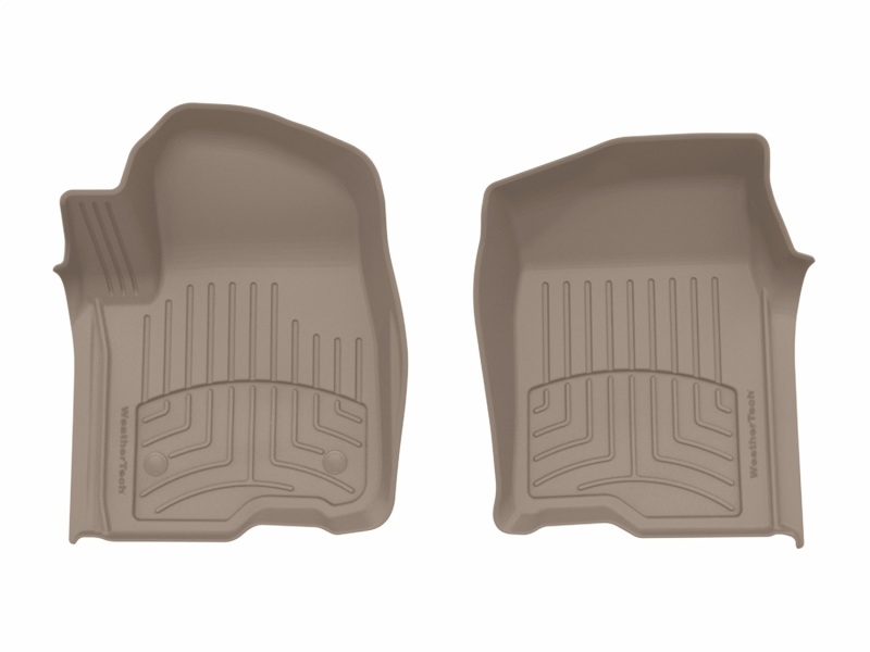 Chevrolet Silverado 1500 Floor Mats - Front - WeatherTech - FloorLiner HP - Tan - `19-`27 Chevrolet Silverado 1500 Floor Mats - Front - WeatherTech - FloorLiner HP - Tan - `19-`27