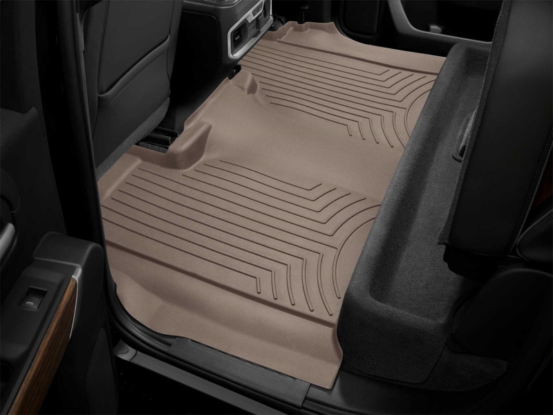 Chevrolet Silverado 1500 Floor Mat Set - Rear - WeatherTech - Floor Liner HP - Tan - `19-`27