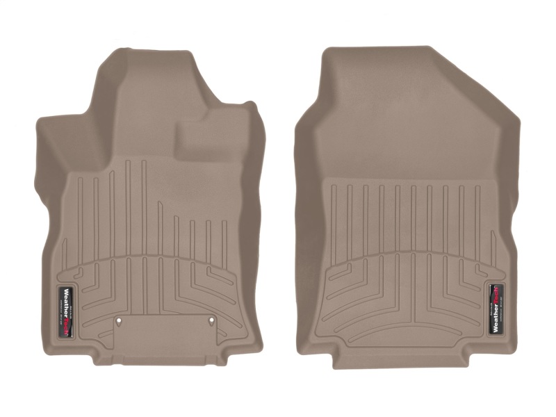 Subaru Ascent FloorLiner - Front - WeatherTech - DigitalFit - Tan - `19-`27