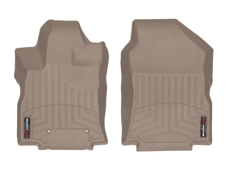 Subaru Ascent FloorLiner - Front - WeatherTech - DigitalFit - Tan - `19-`27