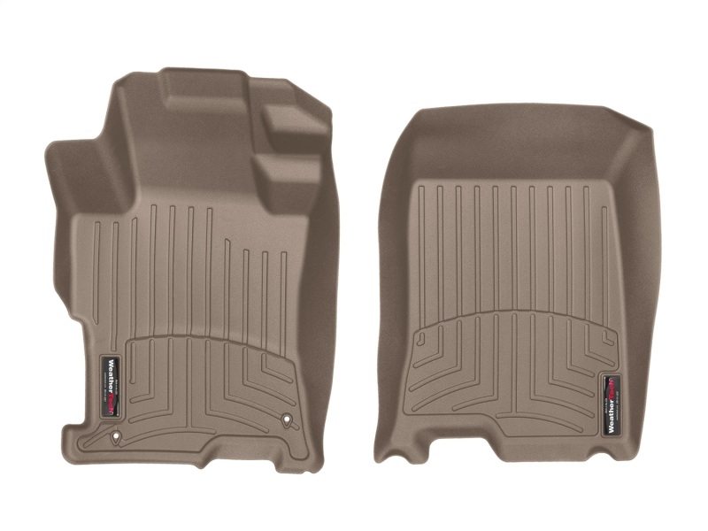Honda Accord FloorLiner - Front - WeatherTech - DigitalFit - Tan - `08-`12