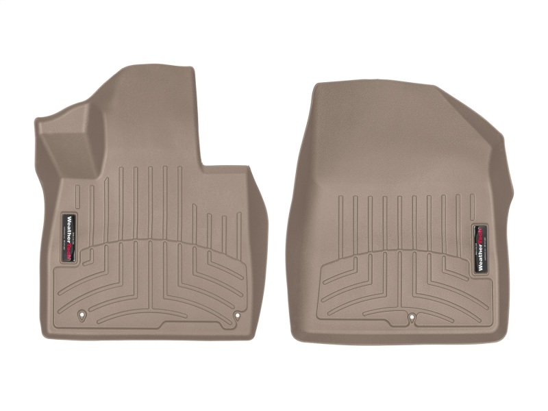 Hyundai Santa Fe FloorLiner - Front - WeatherTech - DigitalFit - Tan - `19-`27