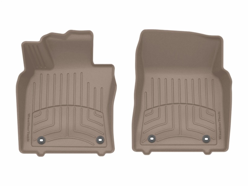 Lexus ES Floor Mat - Front - WeatherTech - FloorLiner HP - Tan - `21-`25