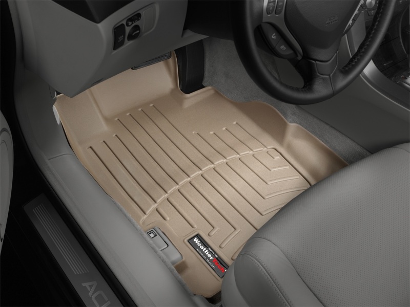 Acura TL FloorLiner - Front - WeatherTech - DigitalFit - Tan - `04-`08