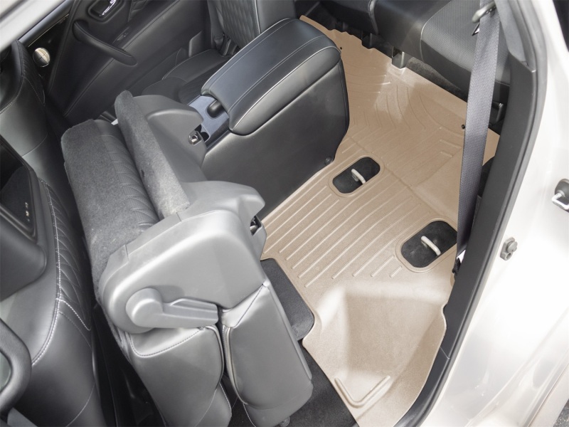 Infiniti QX80 3D FloorMat - Rear - WeatherTech - FloorLiner HP - Tan - `19-`24