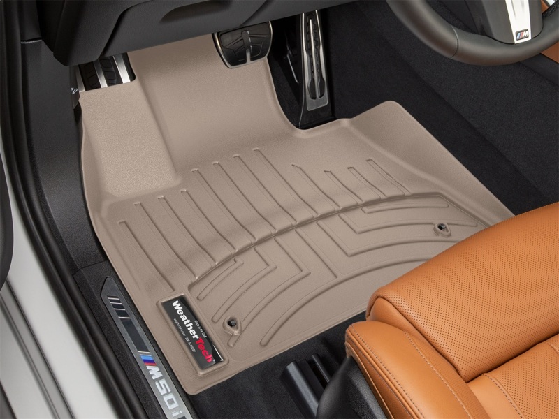 BMW X5 FloorLiner - Front - WeatherTech - DigitalFit - Tan - `19-`27