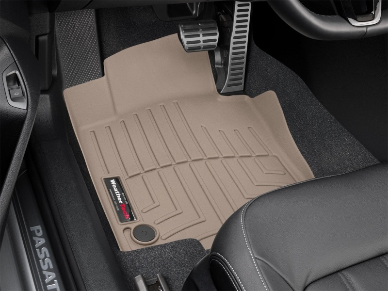 Volkswagen Passat FloorLiner - Front - WeatherTech - DigitalFit - Tan - `20-`27