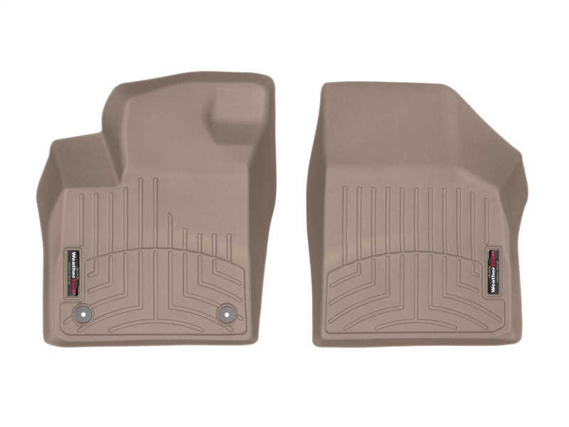 Volkswagen Atlas FloorLiner - Front - WeatherTech - DigitalFit - Tan - `19-`27