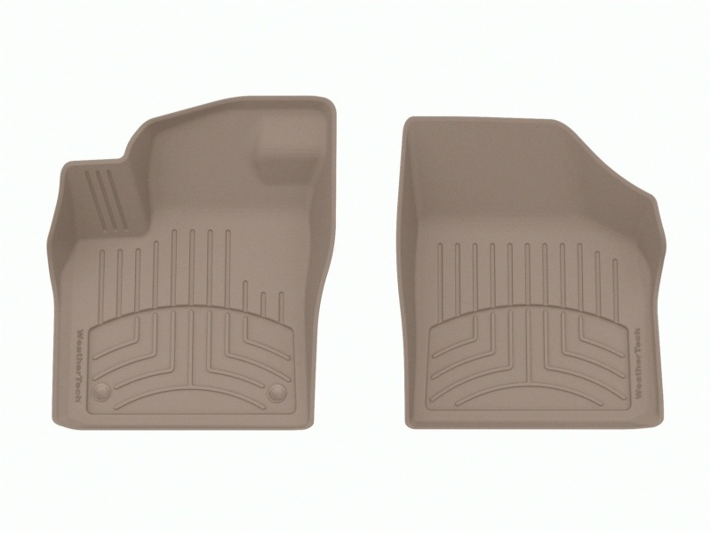 Volkswagen Atlas Floor Mat - Front - WeatherTech - FloorLiner HP - Tan - `19-`27