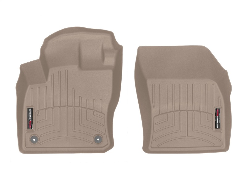 Volkswagen Tiguan Floor Mat Set - Front - WeatherTech - DigitalFit - Tan - `20-`27