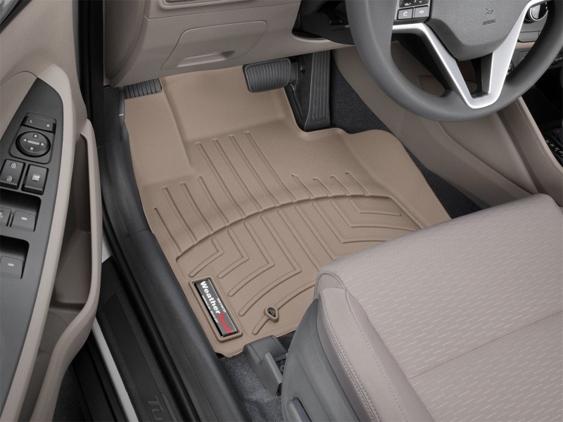 Kia Sportage FloorLiner - Front - WeatherTech - DigitalFit - Tan - `17-`27