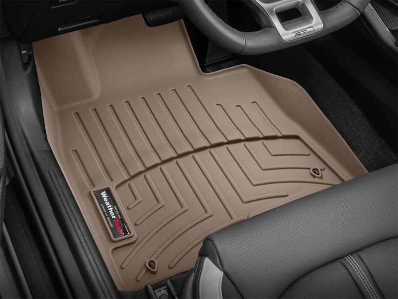 Hyundai Sonata FloorLiner - Front - WeatherTech - DigitalFit - Tan - `20-`27