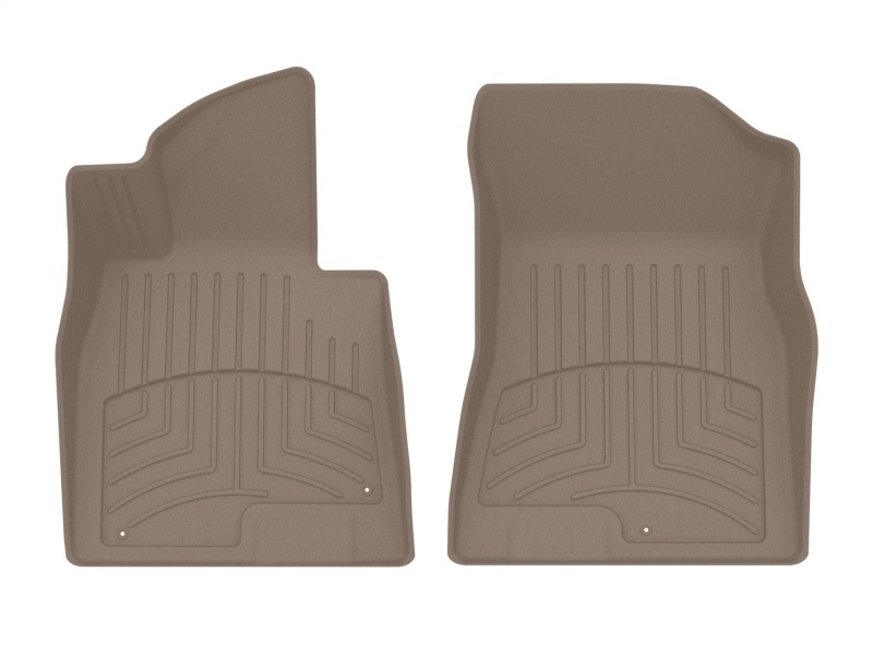 Kia K5 Floor Mat Set - Front - WeatherTech - FloorLiner HP - Tan - `21-`27