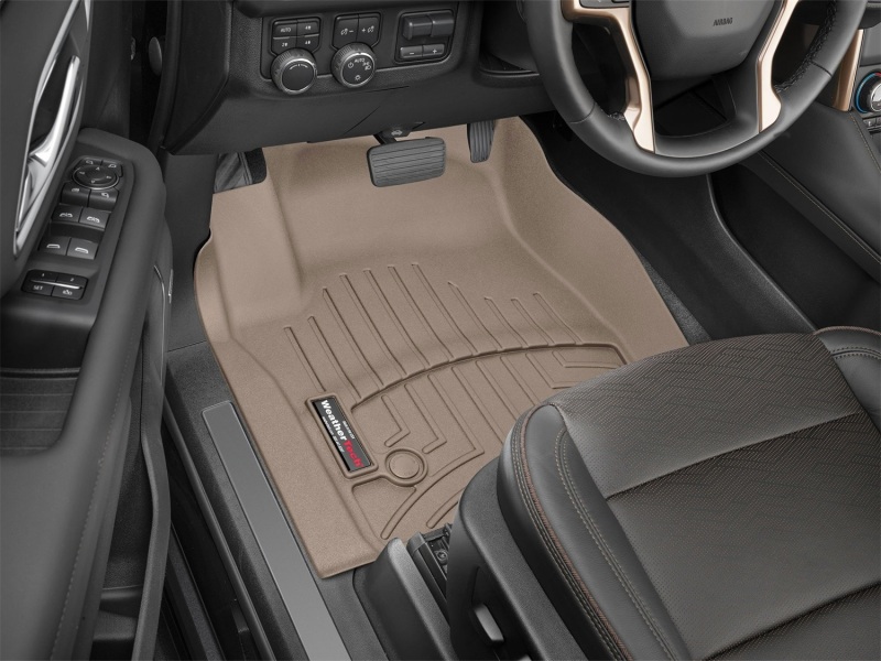 Chevrolet Suburban FloorLiner - Front - WeatherTech - DigitalFit - Tan - `21-`27
