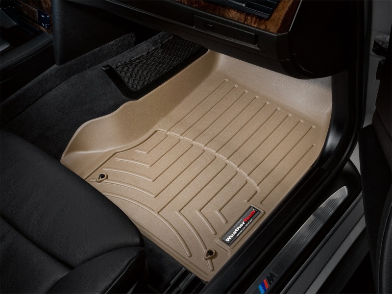 BMW 528 FloorLiner - Front - WeatherTech - DigitalFit - Tan - `04-`10
