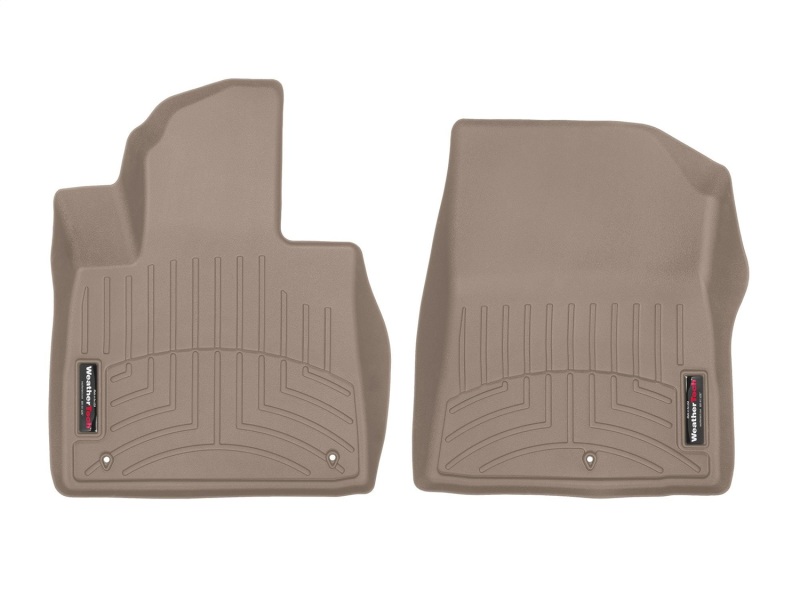 Hyundai Santa Fe FloorLiner - Front - WeatherTech - DigitalFit - Tan - `21-`27
